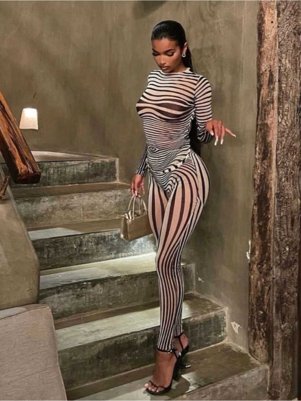 Black and White Mesh Set